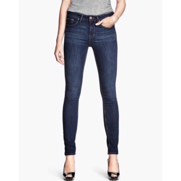 h&m skinny jeans blue